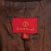 Cole Haan Brown Leather Accented Twill Jacket