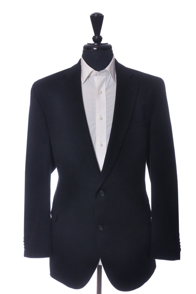 Lanza Black Mink Cashmere Valutowood Blazer