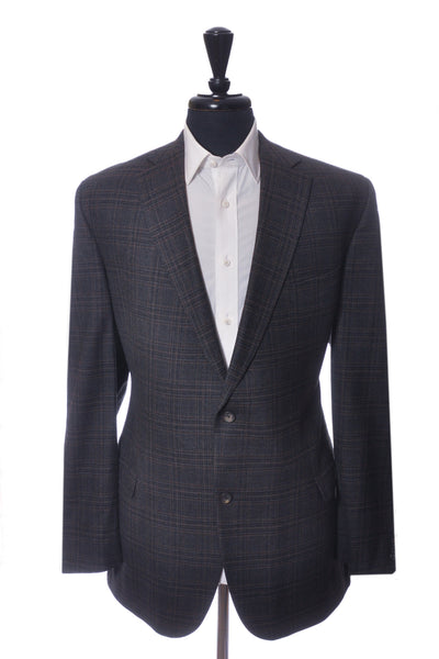 Lanza Grey Check Napoliwood Loro Piana Super 120s Wool Blazer