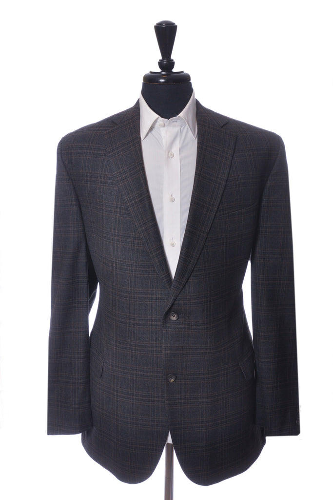 Lanza Grey Check Napoliwood Loro Piana Super 120s Wool Blazer