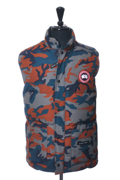 Canada Goose Rust Camo Freestyle Crew Puffer Vest