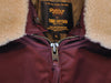 Todd Snyder X Golden Bear Burgundy Nylon Bomber Jacket