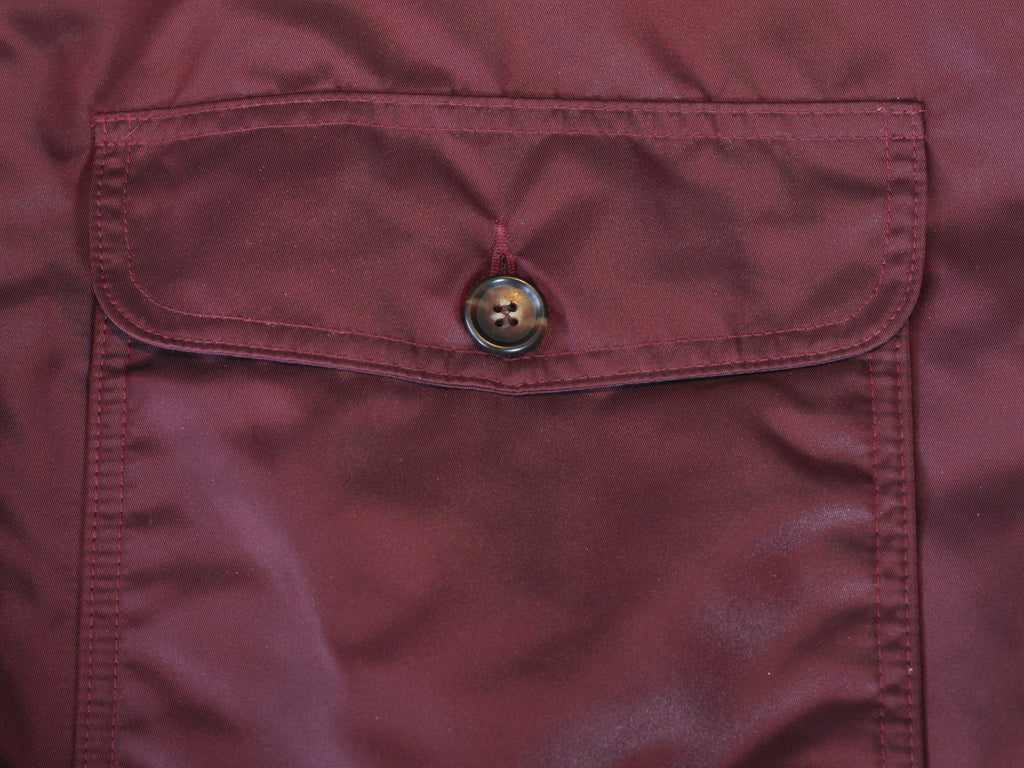 Todd Snyder X Golden Bear Burgundy Nylon Bomber Jacket