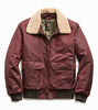 Todd Snyder X Golden Bear Burgundy Nylon Bomber Jacket