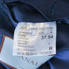 Canali Dark Blue Check Silk Wool Blazer
