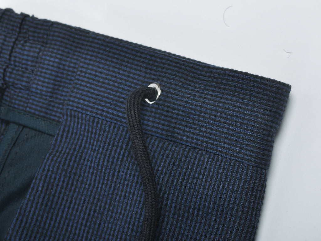 Hugo Boss Navy Blue Seersucker Banks3-J Pants