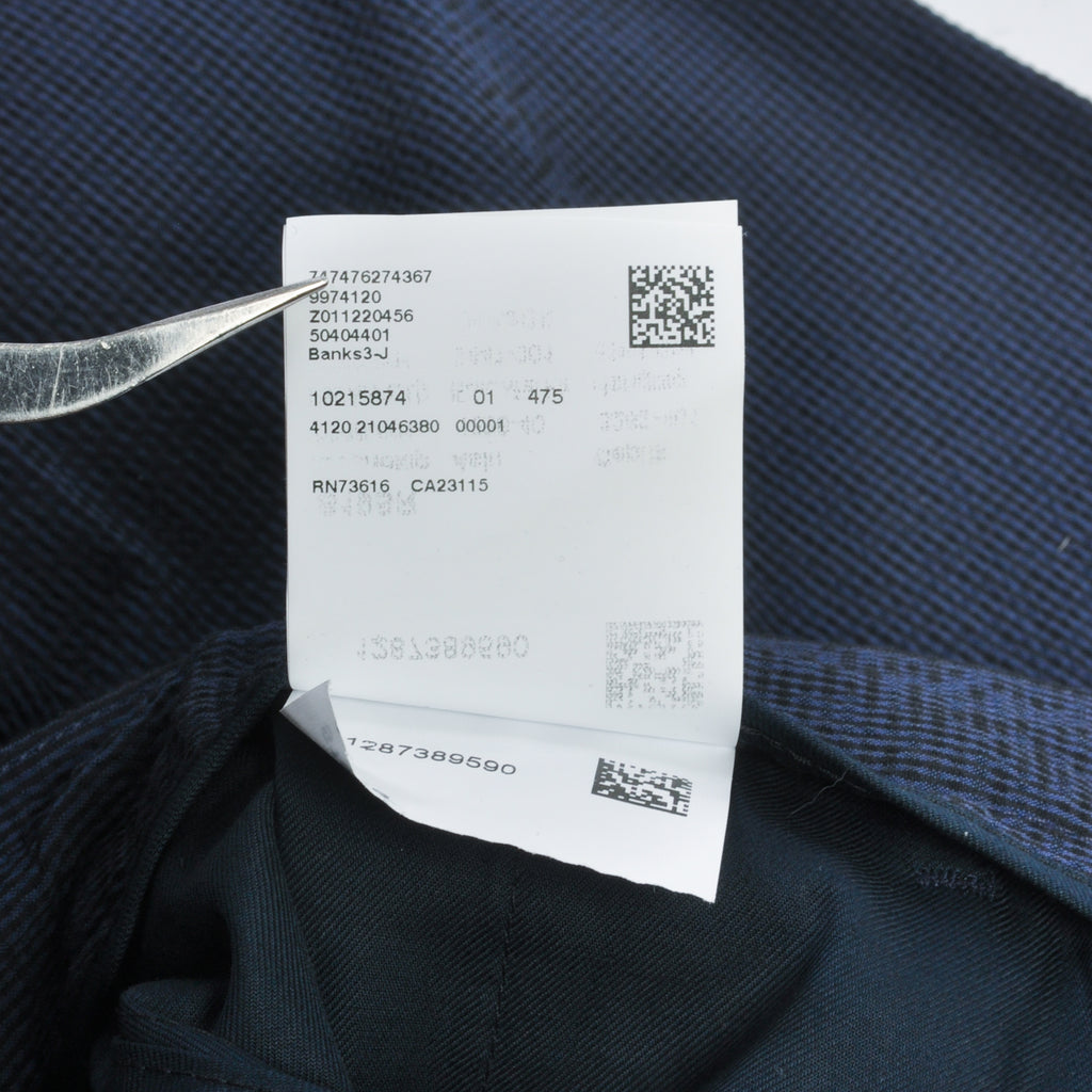 Hugo Boss Navy Blue Seersucker Banks3-J Pants