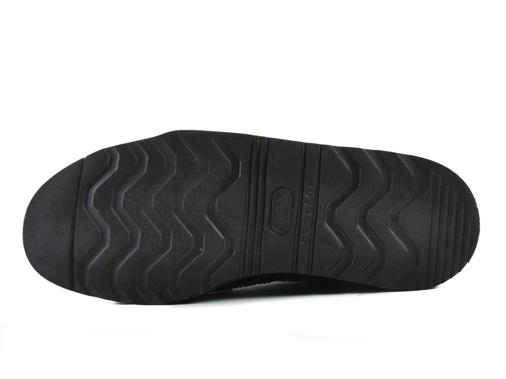 Grenson Black Wedge Sole Long Wing Shoes