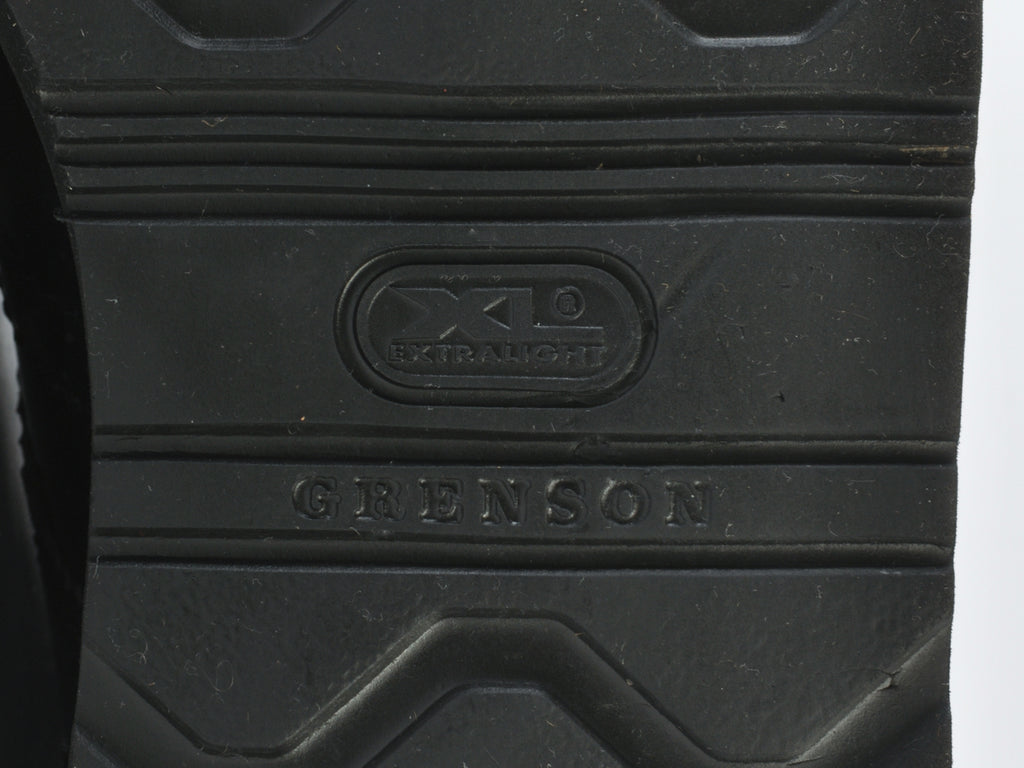 Grenson Black Wedge Sole Long Wing Shoes