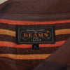 Beams Plus Brown Striped Terry Crew