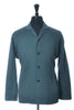 Seya Sage Green Oversized Silk Wool Flannel Jacket