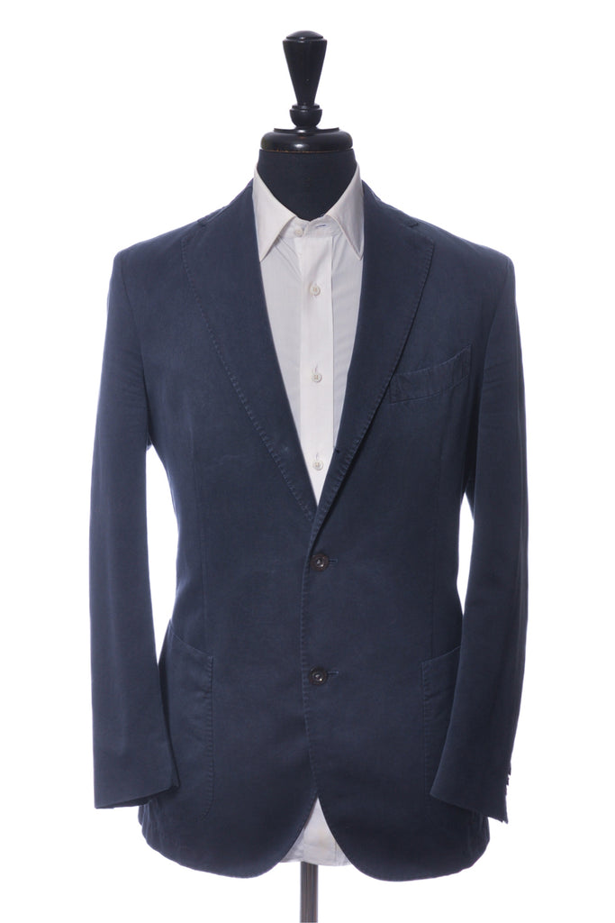 Boglioli Navy Blue Garment Dyed Coat Blazer