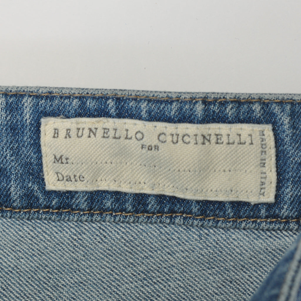 Brunello Cucinelli Blue Skinny Fit Jeans