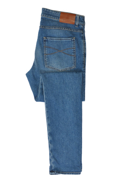 Brunello Cucinelli Blue Skinny Fit Jeans