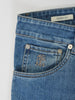 Brunello Cucinelli Blue Skinny Fit Jeans
