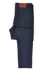 Brunello Cucinelli Navy Blue Flannel 5-Pocket Pants