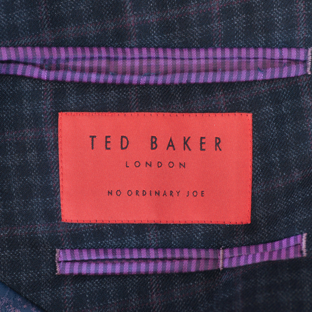 Ted Baker Charcoal Grey Check Joey Blazer