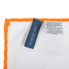 Lee Allison White Cotton Pocket Square