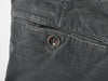 Briglia Grey Slim Fit Fine Corduroy Pleated Pants