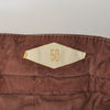 Briglia Brown Slim Fit Fine Corduroy Pleated Pants