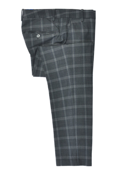 Kit + Ace Grey Check Silk Cashmere Pants