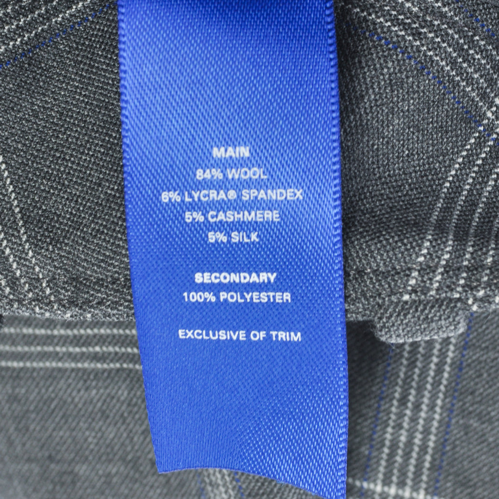 Kit + Ace Grey Check Silk Cashmere Pants