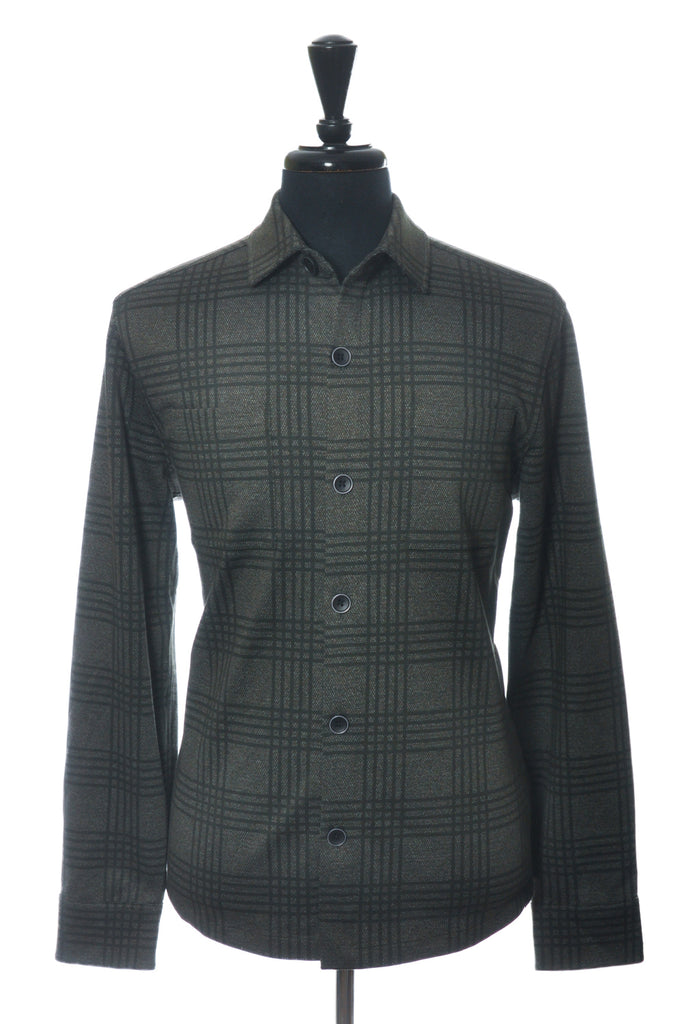Robert Barakett Green Check Upton Overshirt