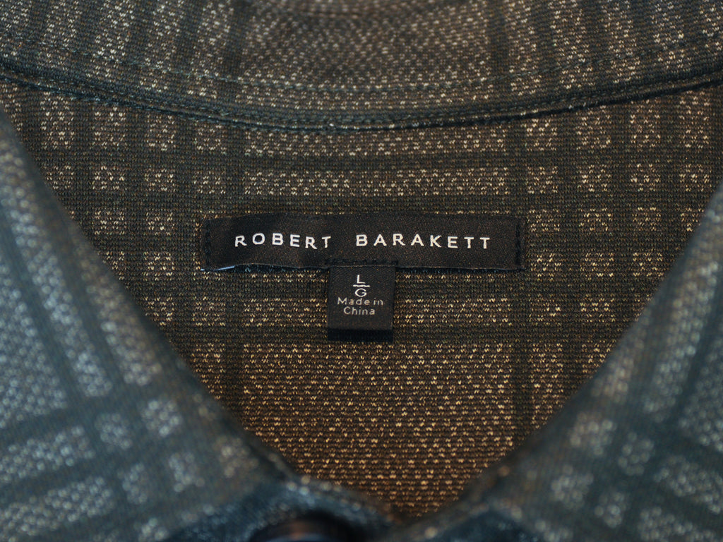 Robert Barakett Green Check Upton Overshirt