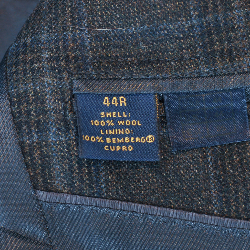 Brooks Brothers Dark Green Check Fitzgerald Blazer