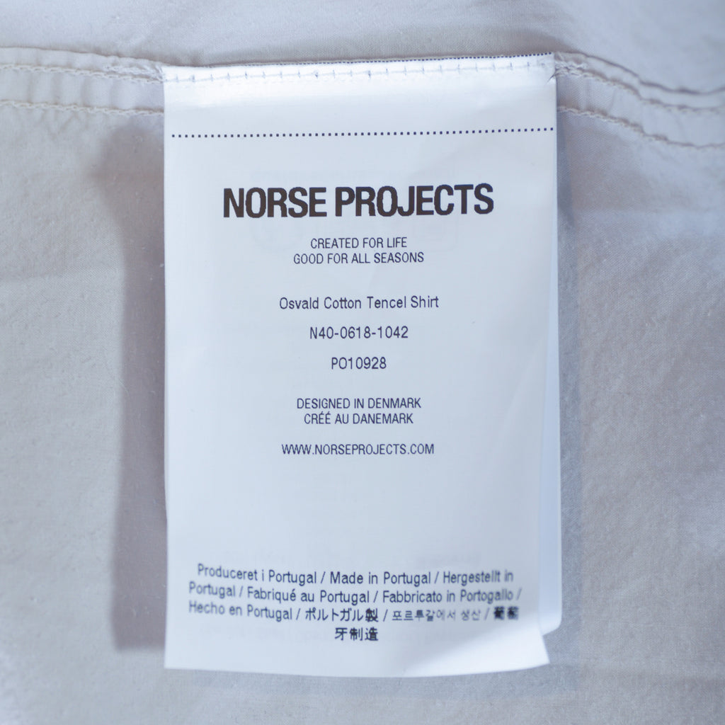 Norse Projects Beige Osvald Cotton Tencel Shirt