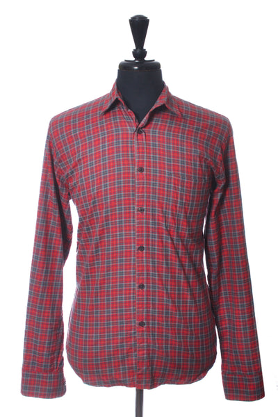 Steven Alan Red Check Cotton Shirt