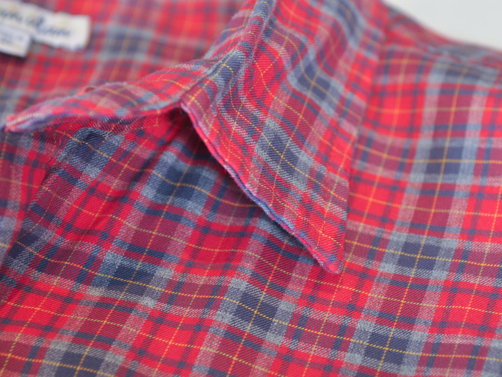 Steven Alan Red Check Cotton Shirt