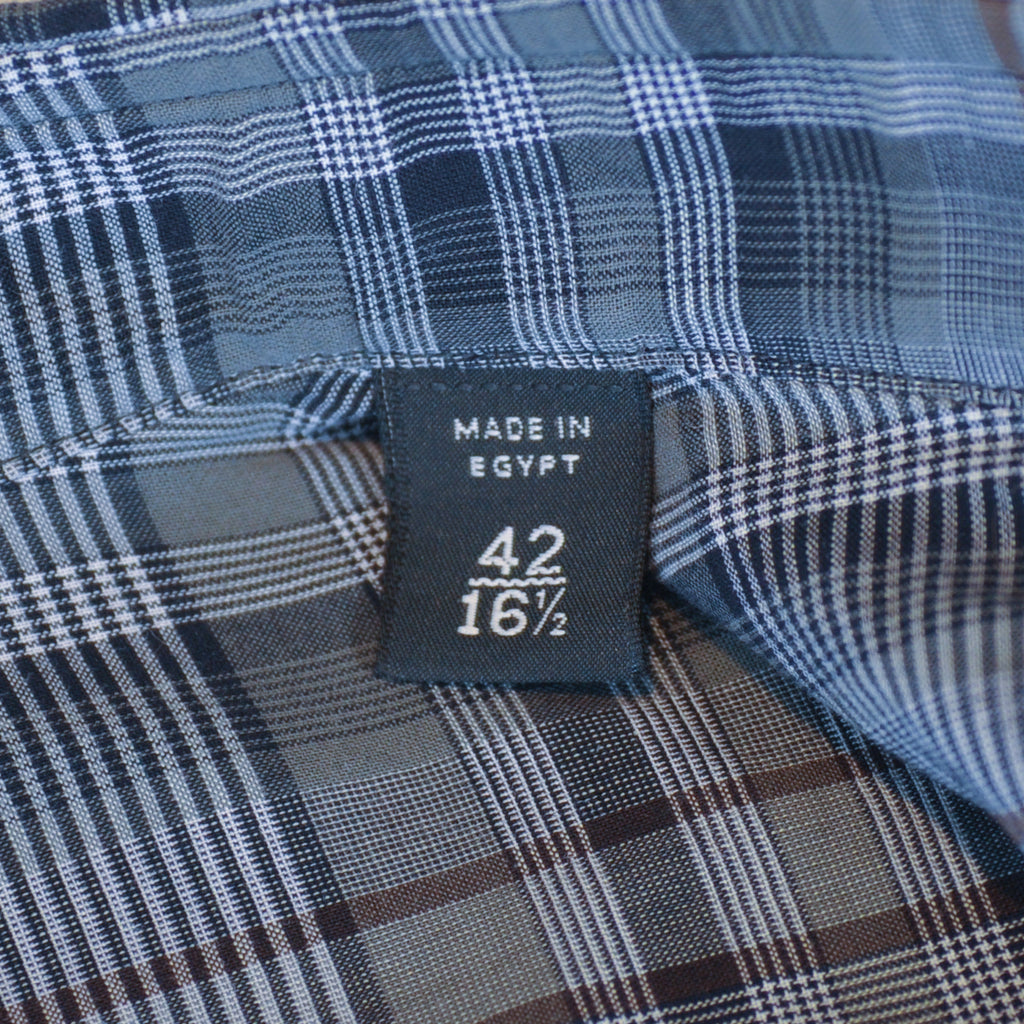 ZZegna Grey Check Drop8 Fit Shirt