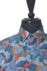 Bugatchi Blue Geometric Print Shaped Fit Shirt