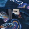 Bugatchi Navy Blue Print Shaped Fit Shirt