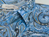 Bugatchi Blue Paisley Print Shaped Fit Shirt