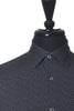 Bugatchi White on Black Print Oooh Cotton Tech Shirt