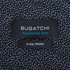 Bugatchi White on Black Print Oooh Cotton Tech Shirt