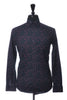 Matinique Merlot on Navy Blue Floral Print Shirt