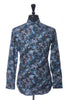 Eton Blue Paisley Print Slim Fit Shirt