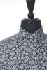 Eton White on Grey Floral Print Slim Fit Shirt