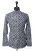 Eton White on Grey Floral Print Slim Fit Shirt