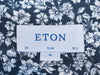 Eton White on Grey Floral Print Slim Fit Shirt