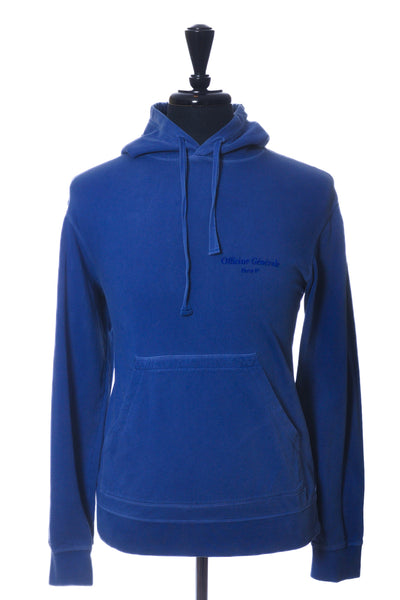 Officine Generale Washed Blue Olivier Hoodie