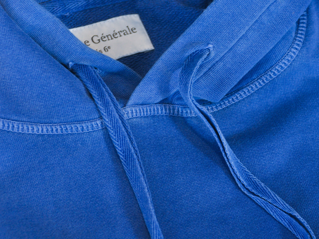 Officine Generale Washed Blue Olivier Hoodie