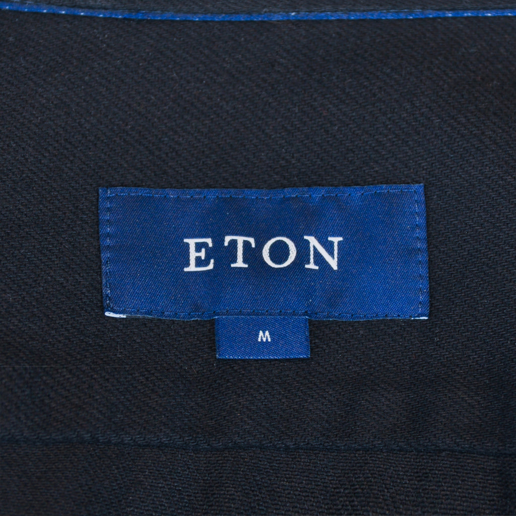 Eton Black Cotton Overshirt