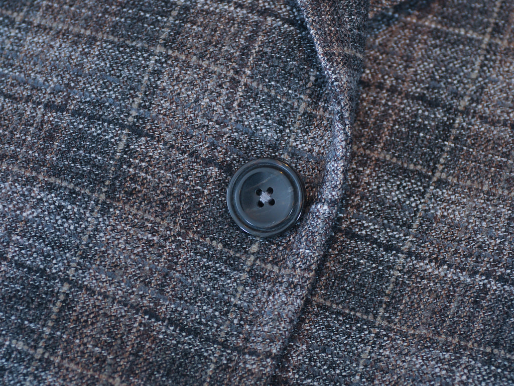 Emporio Armani Grey Check Savile Line Slim Fit Blazer