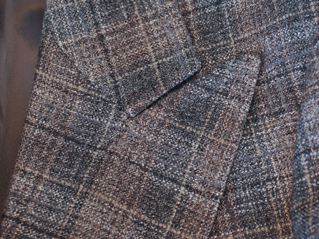 Emporio Armani Grey Check Savile Line Slim Fit Blazer