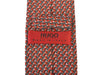 Hugo Boss Red Geometric Print Skinny Tie