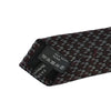 ZZegna Brown Geometric Print Skinny Tie
